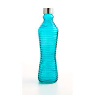 Garrafa de vidro com tampa em metal 1l