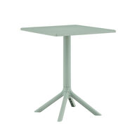 Mesa BARI verde quadrada