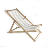 Espregui&ccedil;adeira riscas branco e bege