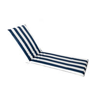 Coxim para espregui&ccedil;adeira riscas branco e azul