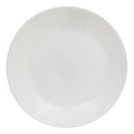 Prato de sobremesa LOUISE branco em vidro 18cm