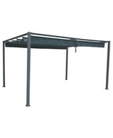 Cobertura para p&eacute;rgola palmeira cinza ard&oacute;sia