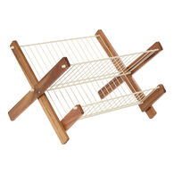 Escorredor de loi&ccedil;a dobr&aacute;vel bege