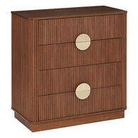 Cómoda com 4 gavetas WANY castanho escuro,  Cómoda com 4 gavetas WANY castanho escuro