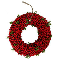 Coroa decorada com frutos silvestres