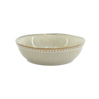 Prato de sopa CAPRI bege em cerâmica 17cm,  Prato de sopa CAPRI bege em cerâmica 17cm