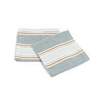 Conjunto de 2 guardanapos OCEAN LIFE azul em algod&atilde;o