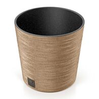 Floreira FURU eco wood castanha 25cm