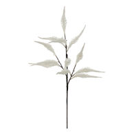 Haste folhas branco 70cm