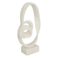 Estatueta decorativa LOUAN branco 45cm