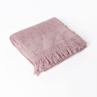 Toalha len&ccedil;ol de banho rosa com estrelas 70x140cm