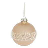 Bola de natal com mini pérolas 10cm