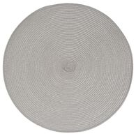 Individual de mesa redondo cinza claro TEXALINE 38cm