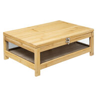 Queijeira com t&aacute;bua em bambu