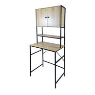 Estante para m&aacute;quina de lavar bege