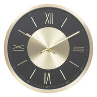 Rel&oacute;gio ARIANA dourado em metal 30,4cm