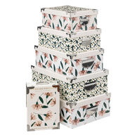 Conjunto de 6 caixas de arrumação COLLECTOR,  Conjunto de 6 caixas de arrumação COLLECTOR