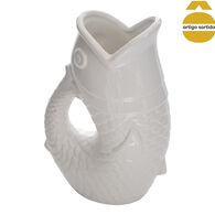 Jarra forma de peixe OC&Eacute;ANIA em cer&acirc;mica 25cm