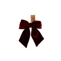 Laço Bordeaux Em Veludo
