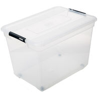 Caixa de arruma&ccedil;&atilde;o SOLUTION transparente 100l