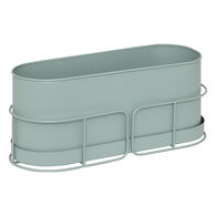 Floreira AZE em metal verde 47x18x20,5cm