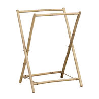 Toalheiro wc em bambu com 2 barras