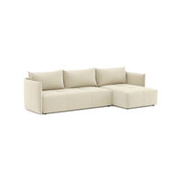 Sofá BALI bege com chaise longue