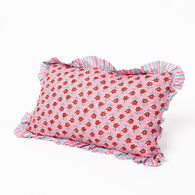 Almofada YUCATAN floral com folhos 35x60xm