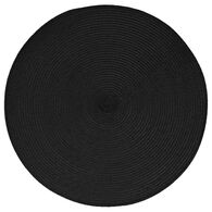 Individual de mesa redondo preto TEXALINE 38cm