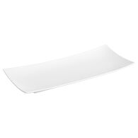 Prato de servir TOKYO branco em cerâmica 14x32cm,  Prato de servir TOKYO branco em cerâmica 14x32cm