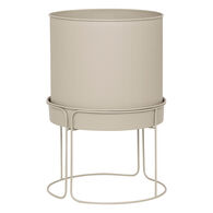 Floreira AZE em metal bege 44,3cm