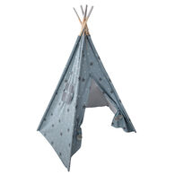 Tenda TIPI azul com estrelas