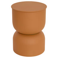 Mesa de centro PALOMBA ocre em metal