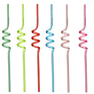 Conjunto de 6 palhinhas coloridas