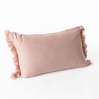 Almofada MILU rosa em algod&atilde;o 30x50cm