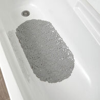 Tapete WC Antiderrapante Bolhas Cinza