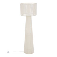 Candeeiro de p&eacute; ADRIA branco em metal 145cm