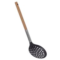 Escumadeira NYLON com cabo em madeira,  Escumadeira NYLON com cabo em madeira