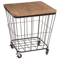 Mesa De Apoio Com Rodas Em Metal Jordi