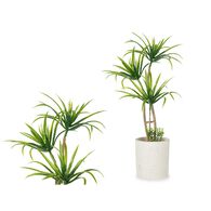 Palmeira artificial com vaso de cimento