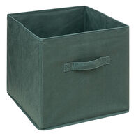 Caixa de arruma&ccedil;&atilde;o verde em veludo 31x31cm |