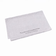 Frente a frente com frase taupe 50x140cm