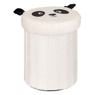 Pufe panda com arrumação