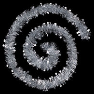 Grinalda pastel prateada