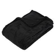 Manta microfibra preta 125x150cm