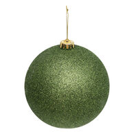 Bola de natal maxi verde escuro 15cm,  Bola de natal maxi verde escuro 15cm