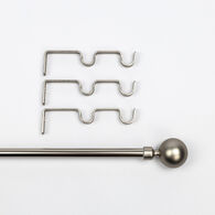 Kit varão extensível prateado 210-380cm