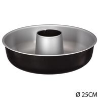 Forma savarin desmont&aacute;vel preta 25,4cm