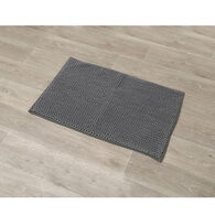 Tapete microfibra cinza com bolas,  Tapete microfibra cinza com bolas