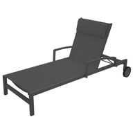 Espreguiçadeira OCALA cinza antracite e graphite,  Espreguiçadeira OCALA cinza antracite e graphite